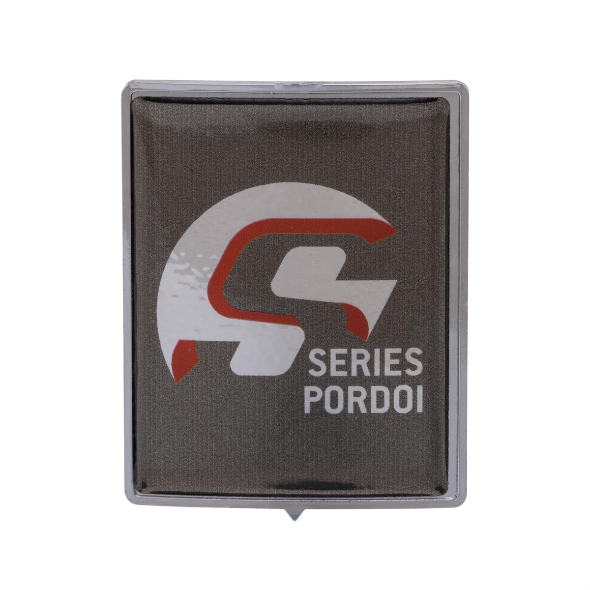 SIP SERIES PORDOI Emblem für Vespa, schwarz/chrom
