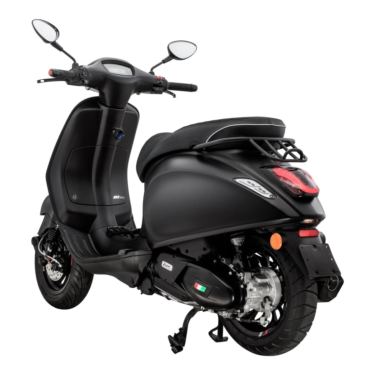 SIP Gepäckträger Durchstieg schwarz für Vespa Primavera/Sprint