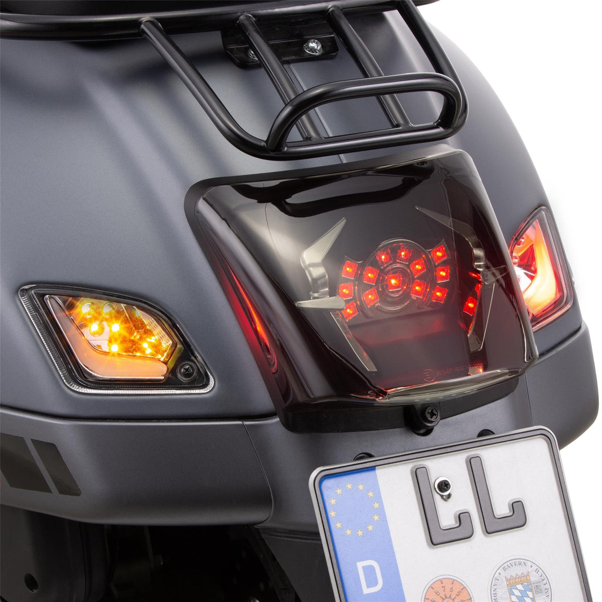 SIP Blinker-Kit hinten für Vespa GTS/GTV, LED, Klarglas