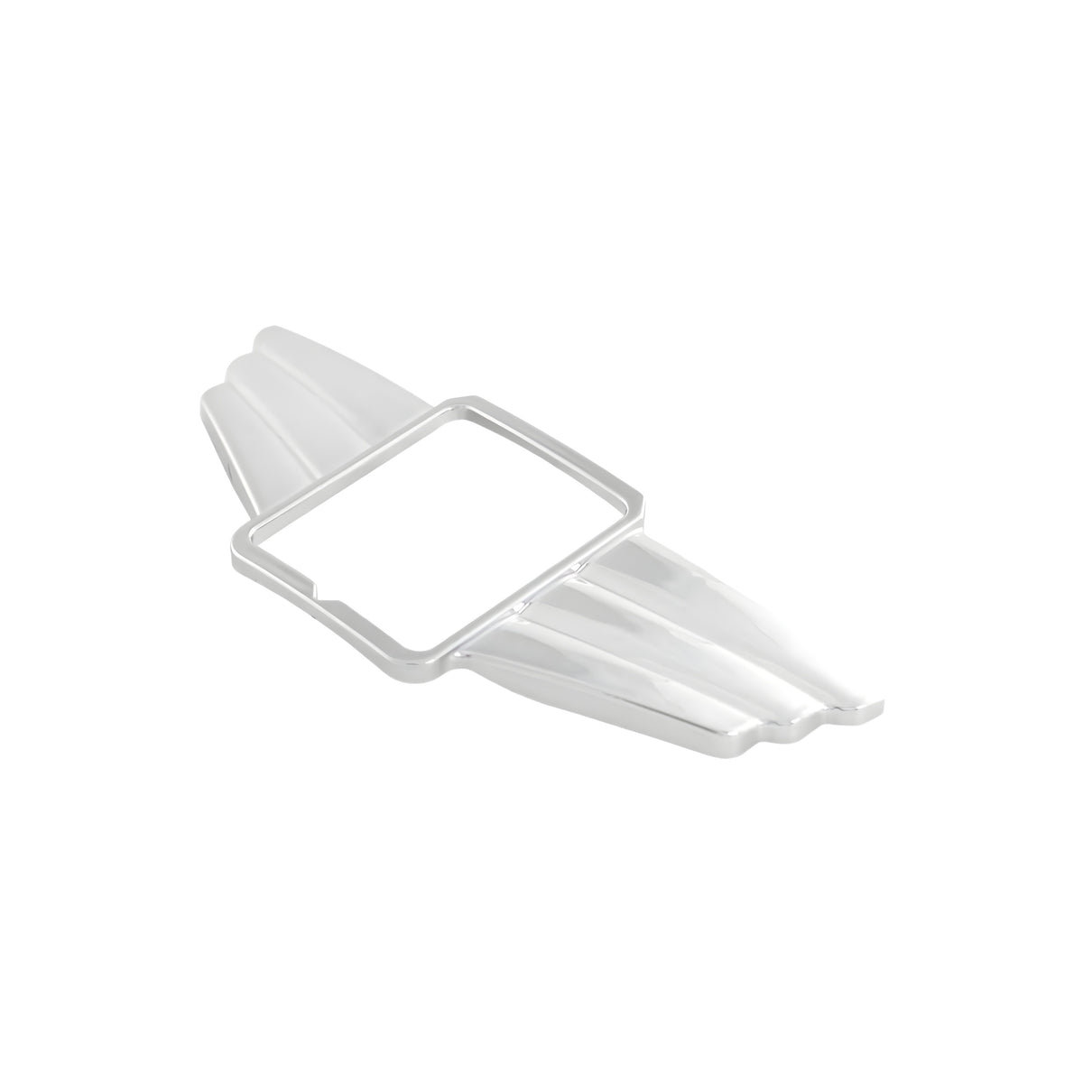 Kaskadenzierflügel SIP Style 36x47mm Aluminium chrom selbstklebend für Vespa LX, LXV, S, GTS, GTS Super, GTV, GT 60, GT, GT L 50-300ccm