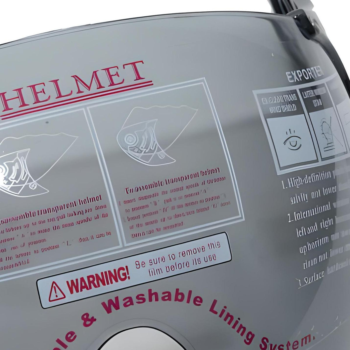 Helmvisier MXT, rauchgrau für MXT Jethelm