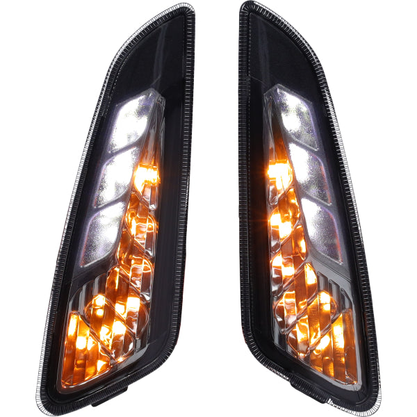 Blinker Set DMP LED Luxus + LED-Tagfahrlicht für Schwarz/Rauch Primavera, Sprint