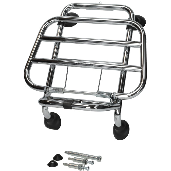 Gepäckträger vorne Piaggio Original faltbar Chrom GTS 125cc, GTS 250cc, GTS 300 1b003754