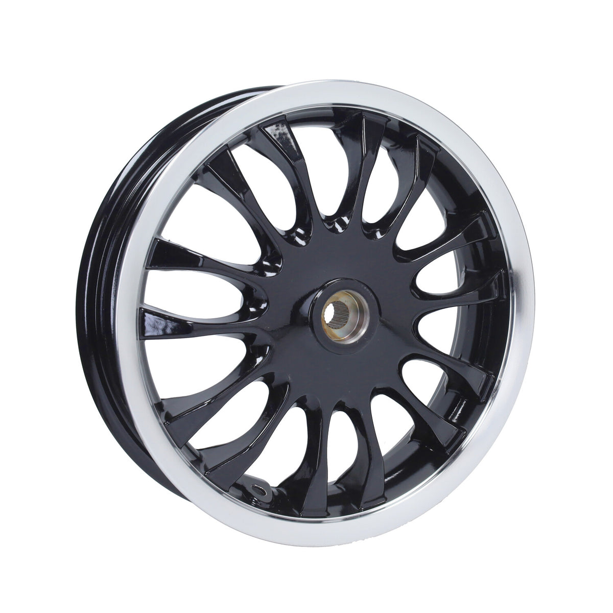 Hinterrad Piaggio Original euro2 110mm Trommel 300x12 schwarz/chrom Zip, Sprint 2t 1c001673