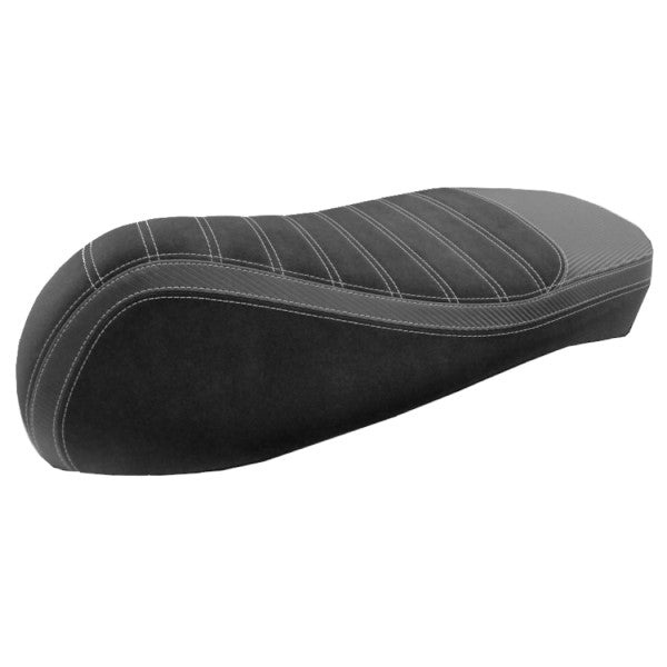 Sitzbankbezug Regia alcantara streifen Sport (hergestellt in EU) Vespa schwarz/grau GTS 125cc, GTS 250cc, GTS 300 (euro4)