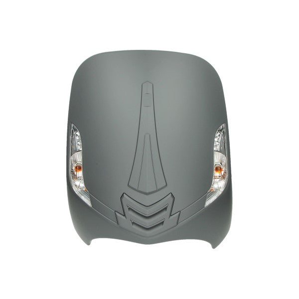 Beinschild + Blinker neuer Stil grau matt BTC Riva, GTS toscana, La Souris Sourini, vx50