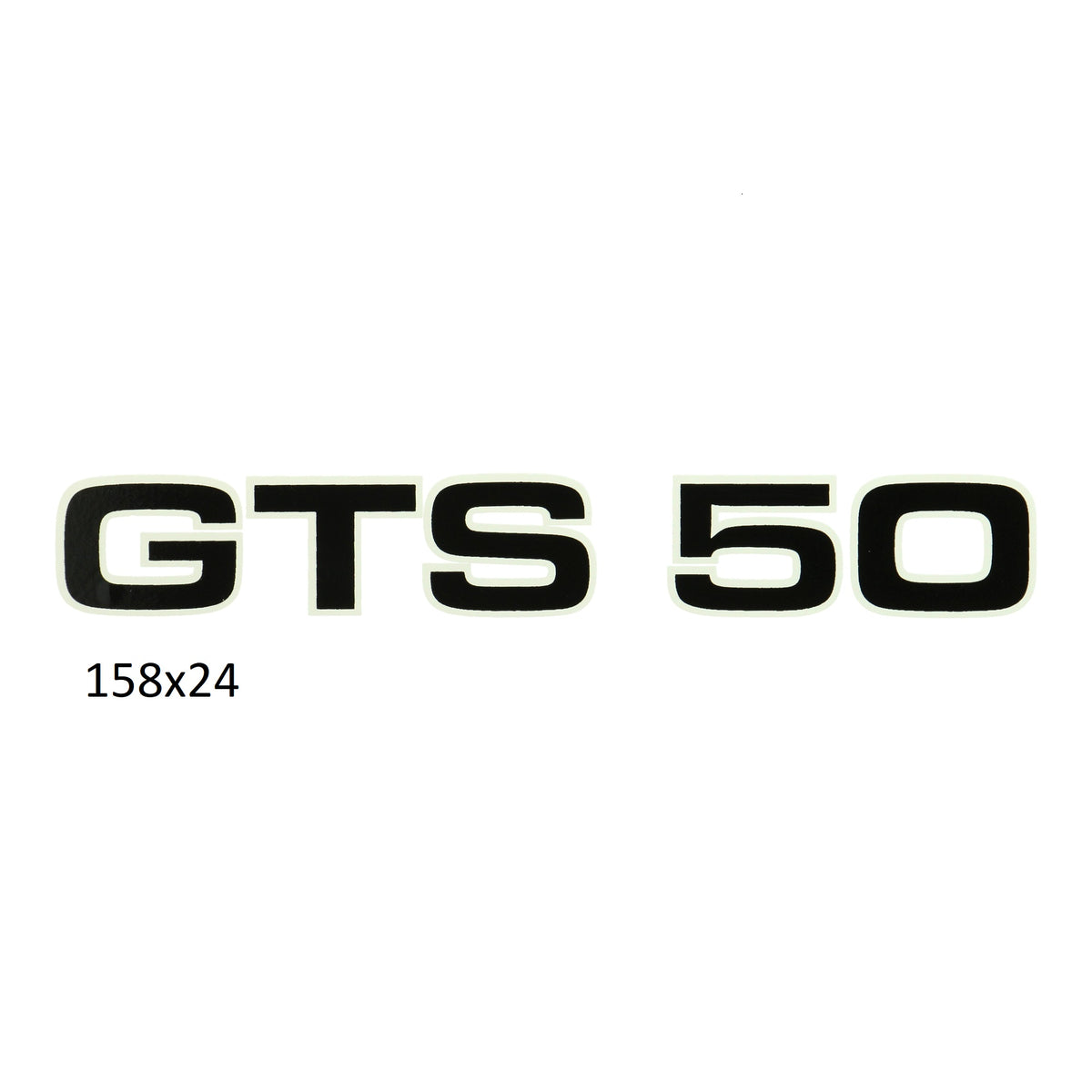Aufkleber schwarz weiß GTS 50, Zündapp