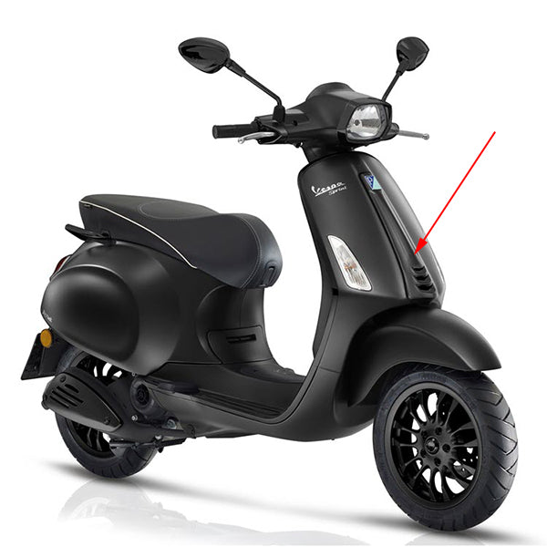 Beinschild Piaggio Original Mitte schwarz matt 99/C Sprint rst, Sprint 4t (euro4) 1b005209000nv