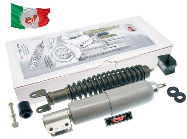 Stoßdämpfersatz CIF vespa px 125/150/200 vorne/hinten anthrazit matt 10720-kt
