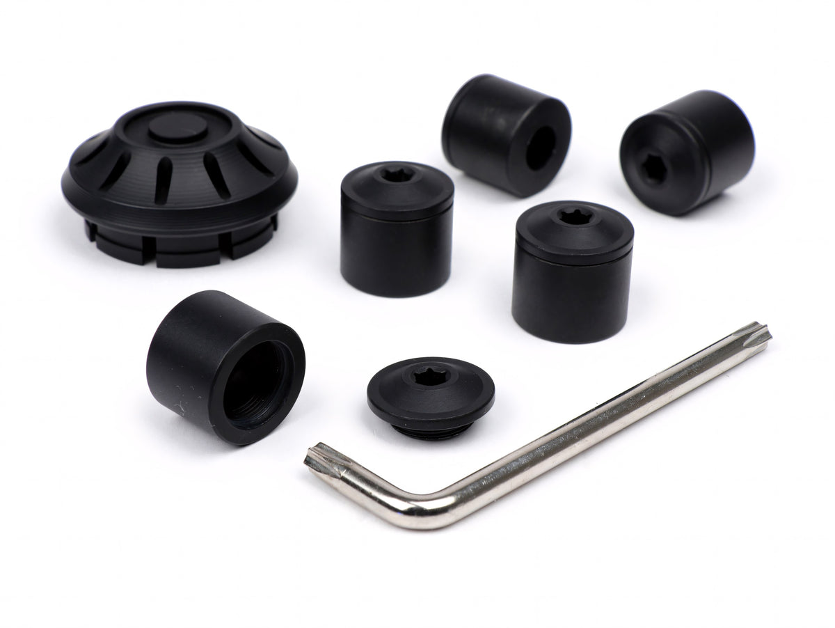 Abdeckkappen-Set Radmutter / Felge Ø 35mm Moto Nostra CNC, für Vespa ET2, ET4, GT, GTL, GTS, GTV, LX, LXV, S, Gilera Fuoco, Piaggio Fly, Hexagon, Liberty, MP3, Sfera RST, Zip FR, Zip II, Zip SP