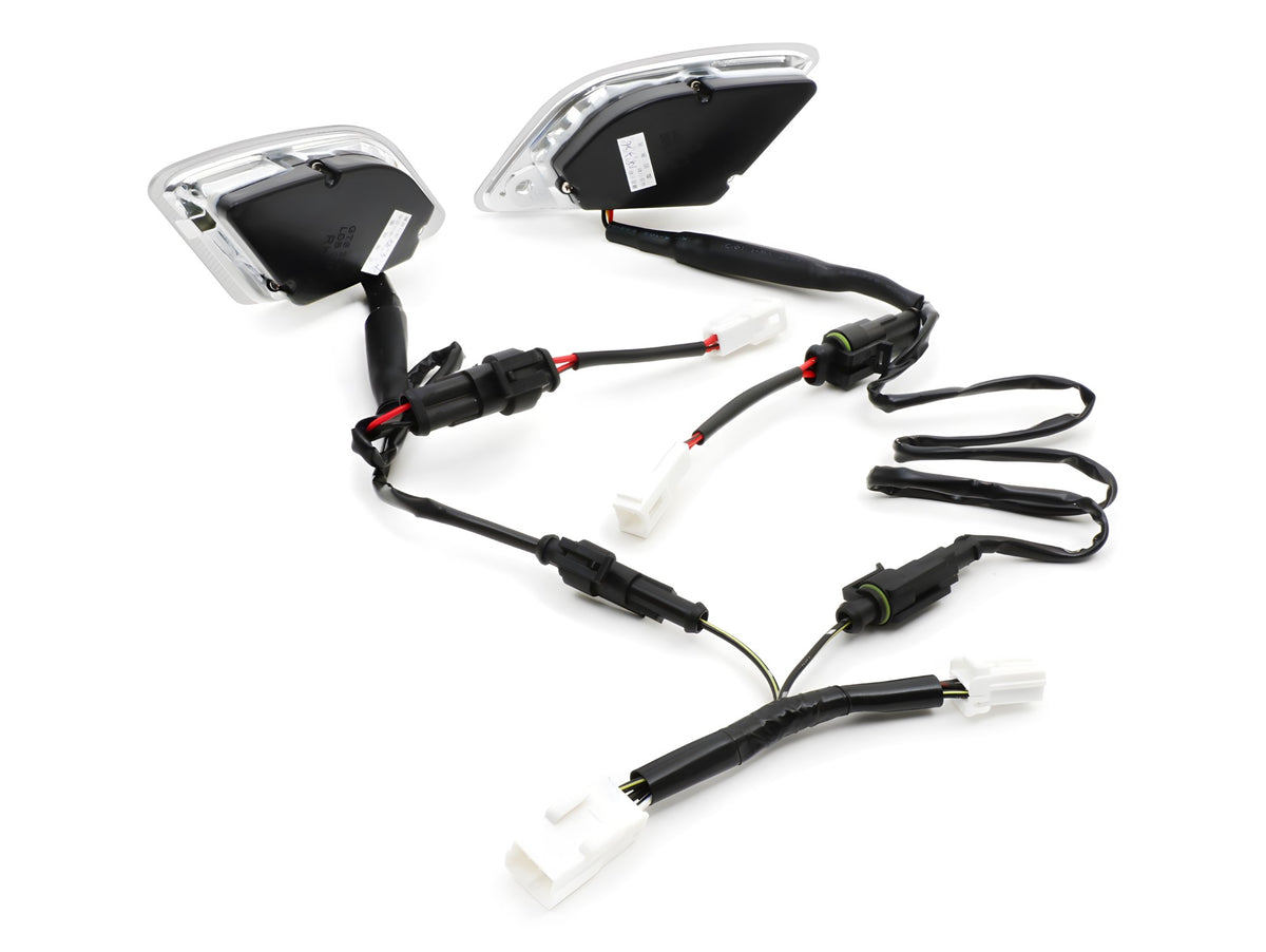 Blinker-Set Moto Nostra hinten dynamisches LED Lauflicht, Positionslicht, E-Prüfzeichen, Smoked für Vespa GT, GTL, GTV, GTS 125-300