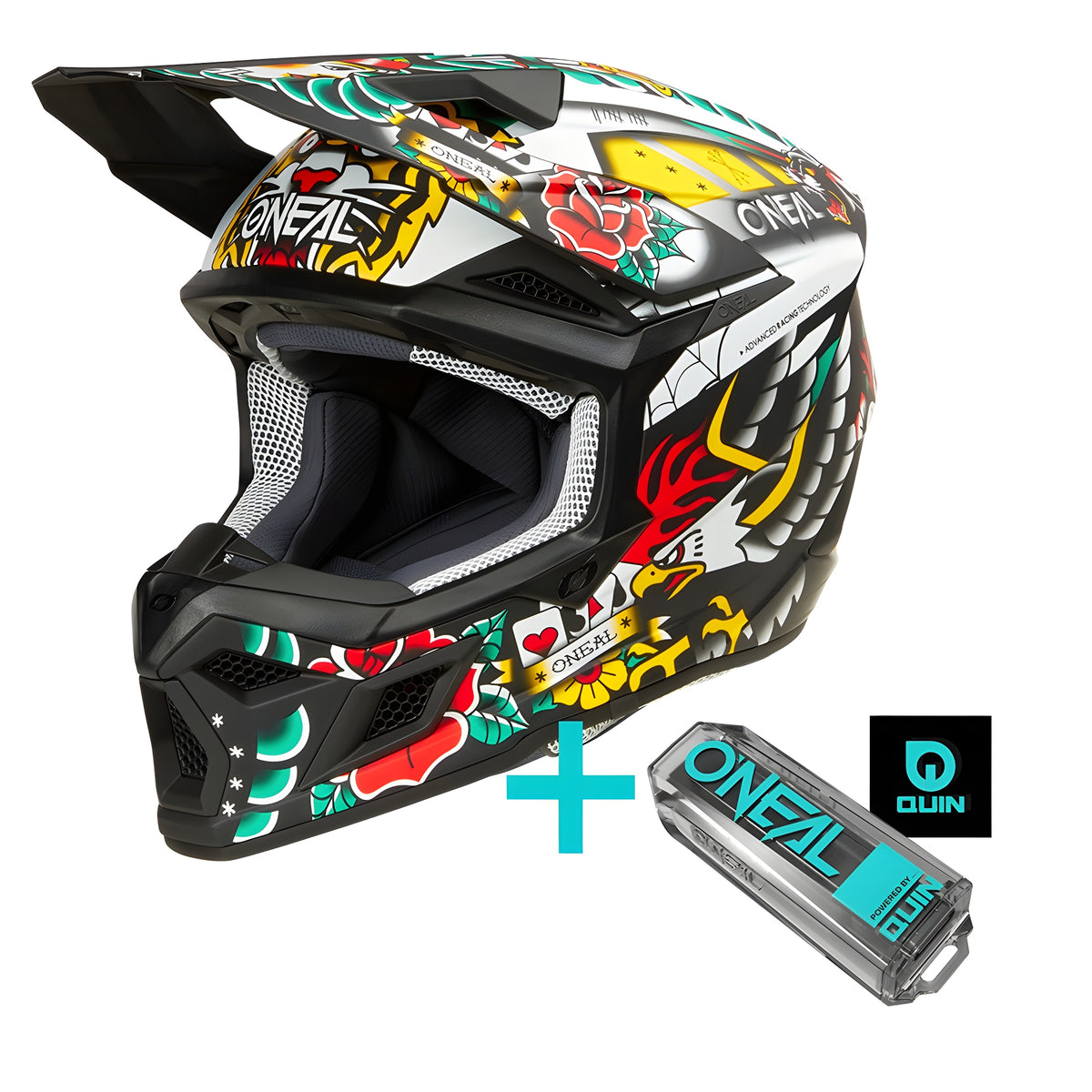 Motocross Youth Helm O'Neal 3SRS Inked ECE22.06 / Quin ready Motorradhelm MX
