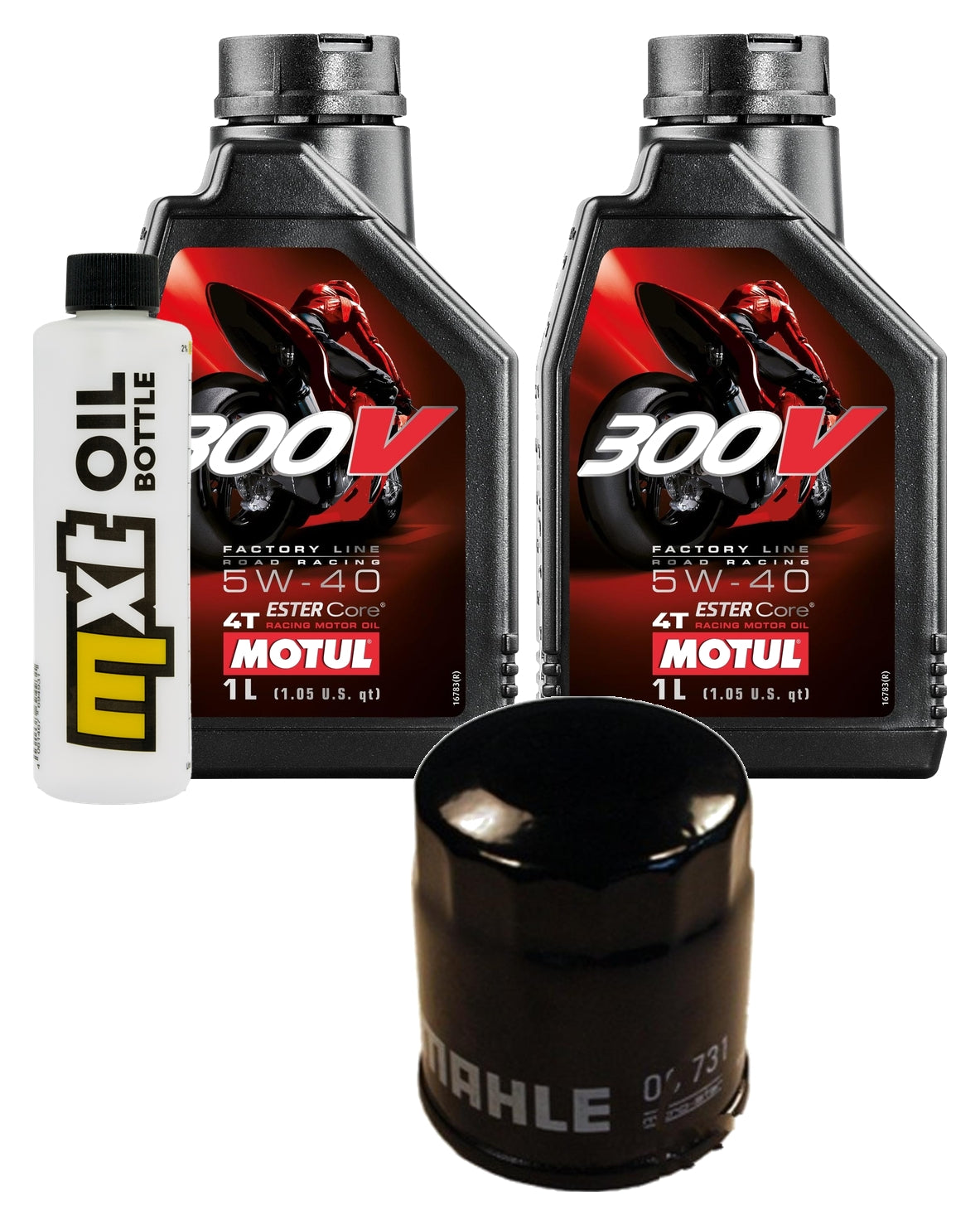 Inspektionspaket 2L 5W-40 + Ölfilter für Aprilia Compay Custom, Vespa GTS 125 / 300 ccm Bj. 2009 - 2020