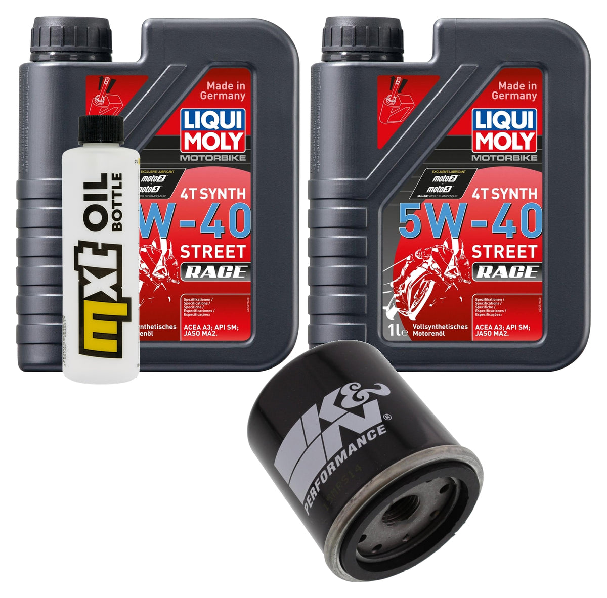 Inspektionspaket 2L 5W-40 + Ölfilter für Aprilia Compay Custom, Vespa GTS 125 / 300 ccm Bj. 2009 - 2020