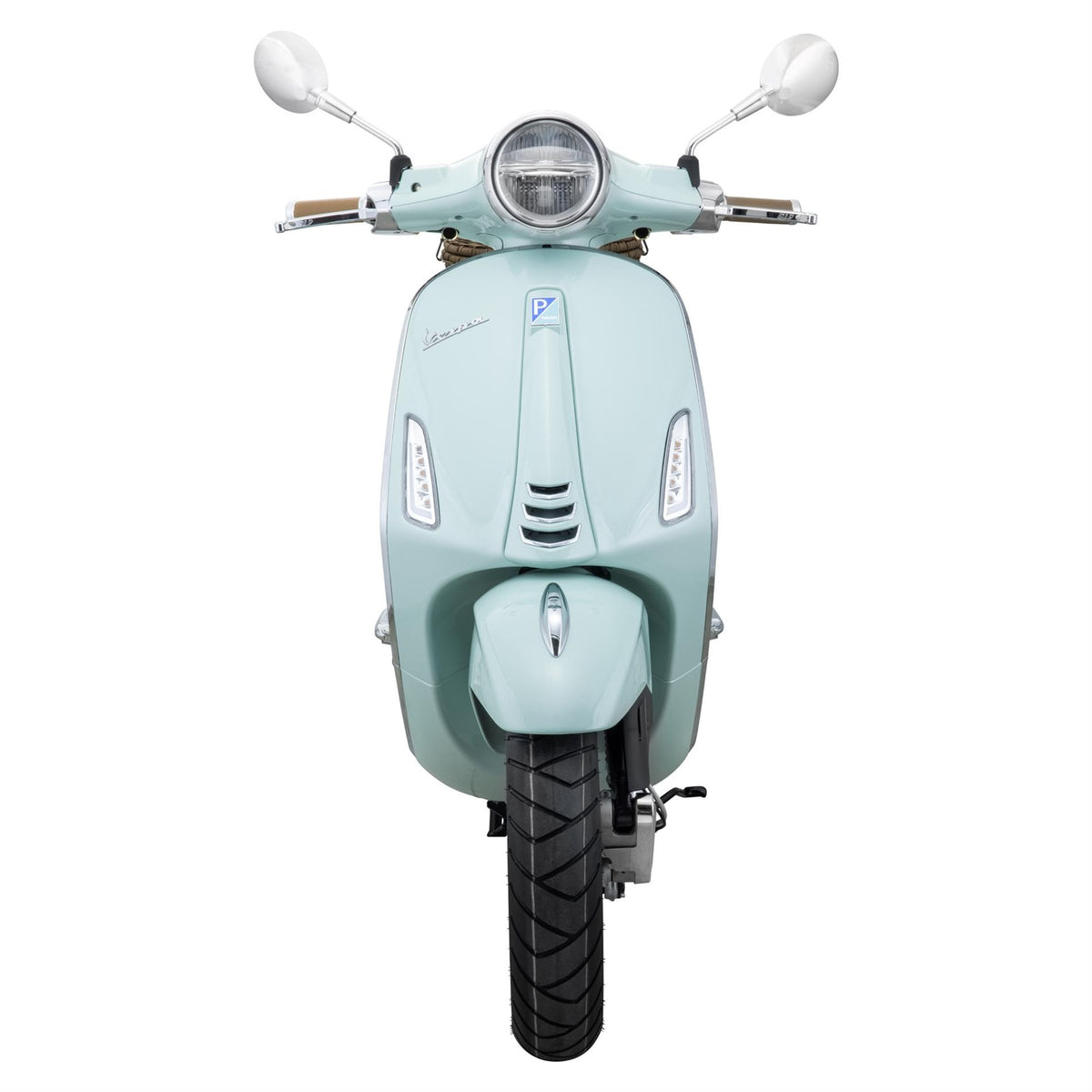 SIP Shorty Spiegel rund chrom für Vespa Primavera