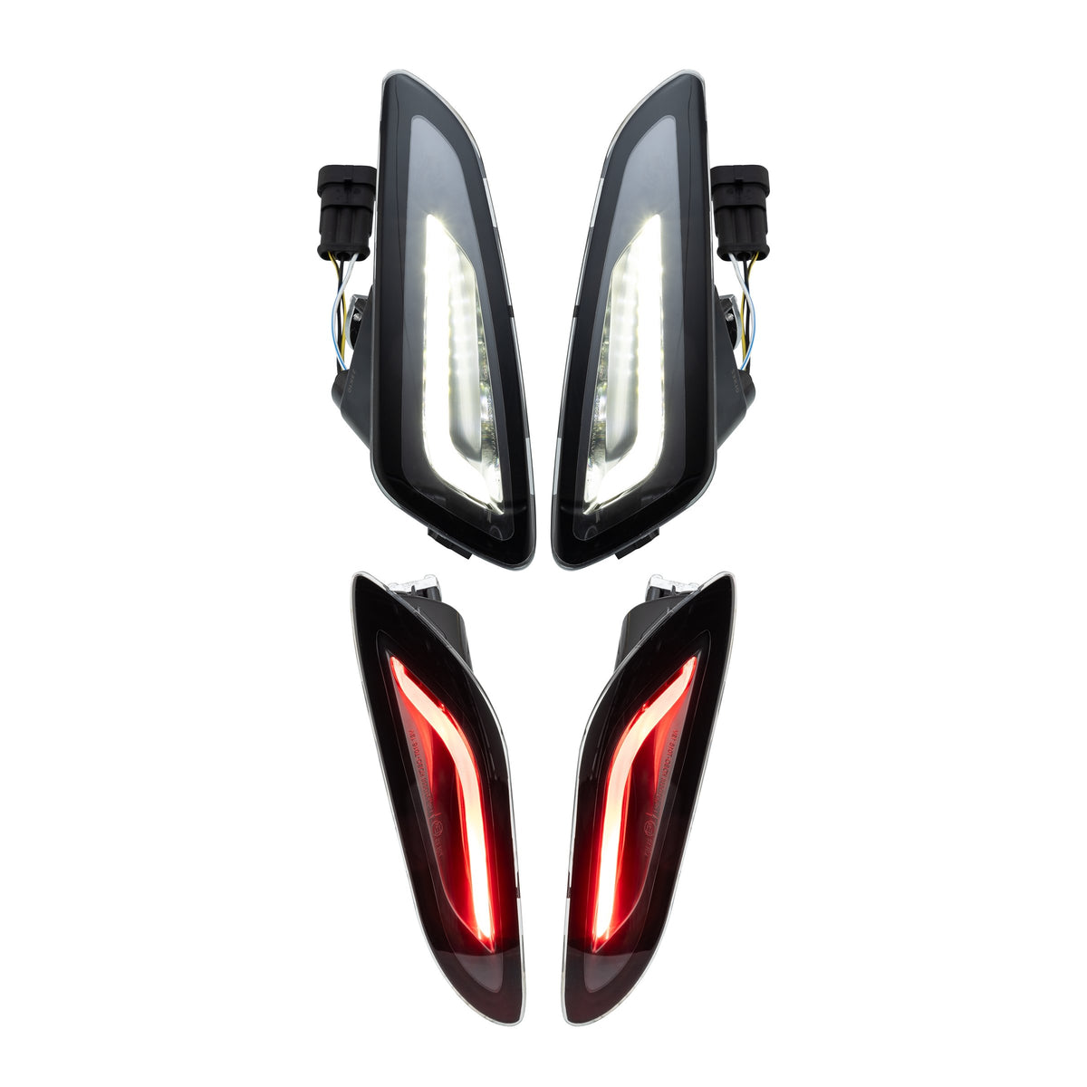 Blinker Kit SIP x KOSO LED vorne & hinten – Vespa Primavera/Sprint