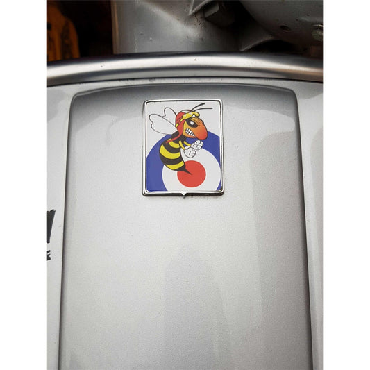 Emblem Target böse Wespe für Vespa Kaskade