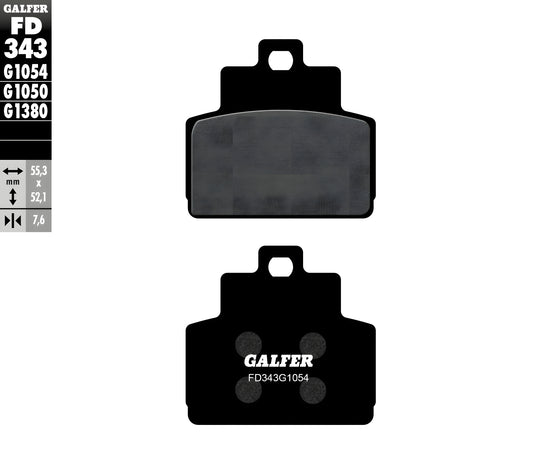 Bremsbeläge Set Galfer FD277G1054 & FD343G1054 Semi-Metall vorne & hinten für Vespa GTS 250 ccm