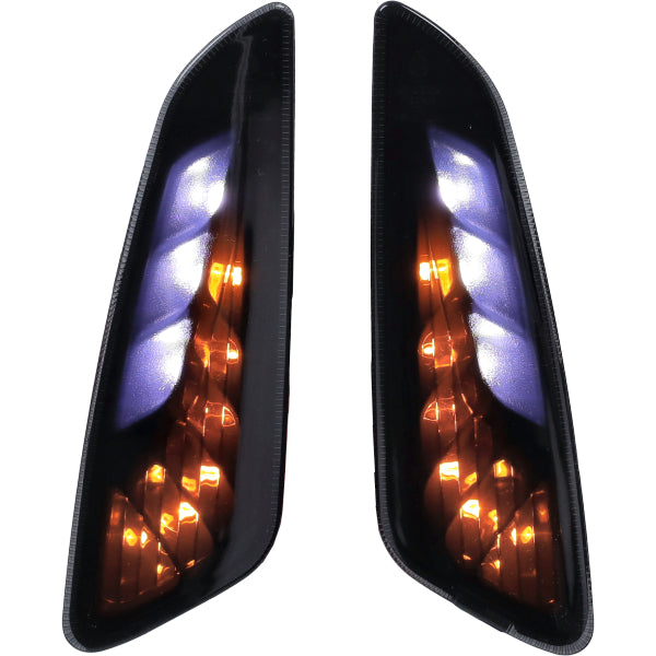 Blinker Set DMP LED E-Zulassung SP E-geprüftes Tagfahrlicht Dunkel/Rauch für dunkler Rauch Primavera, Sprint