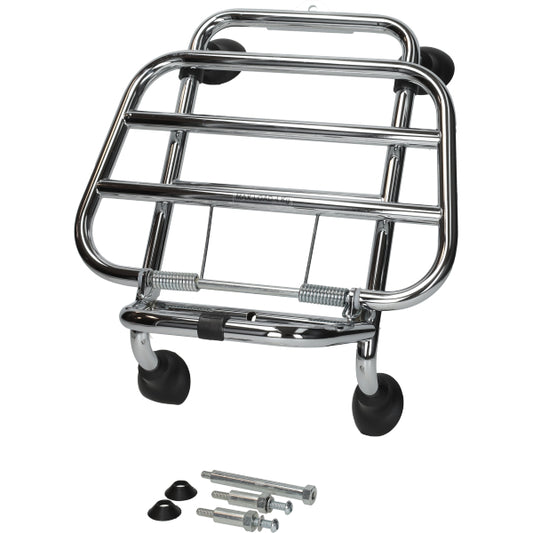Gepäckträger vorne Piaggio Original faltbar Chrom GTS 125cc, GTS 250cc, GTS 300 1b003754