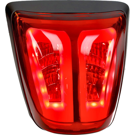 Rücklicht Power1 LED Lichtleiter rot/schwarz matt E-Zulassung Primavera, Sprint