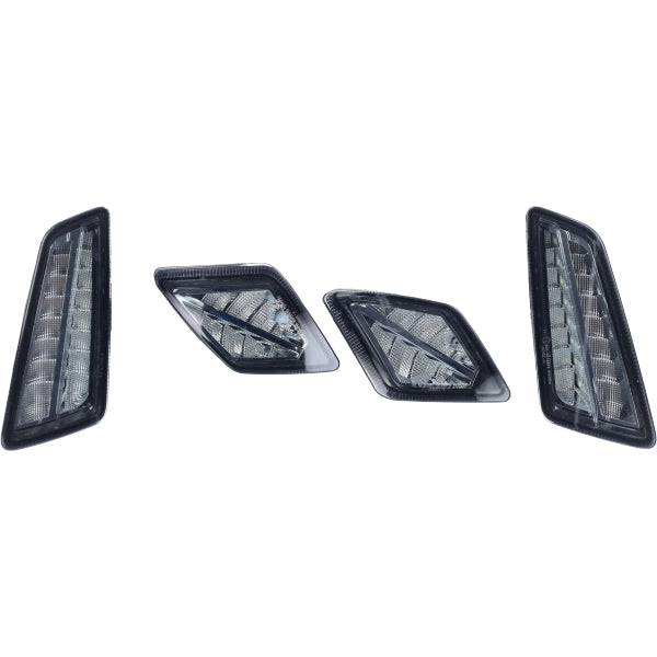 Blinker Set Moto-Nostra LED/Matrix euro-4/5 Rauch vorne/hinten smoked 4Stück GTS 125cc, GTS 300, GTS 310, GTV mn633ktb