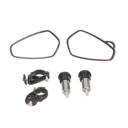 Spiegel Set DMP Lenkerhalterung oval Lenkerende CNC u.a. Zip/Sprint/GTS carbon GTS alle Modelle, roller, Sprint, Zip