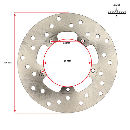 Bremsscheibe Newfren 5-Loch Zip 2t, dna, et2-et4, Fly, LX, Runner, sfera rst, Zip sp df4012 – Vespa Primavera, Sprint