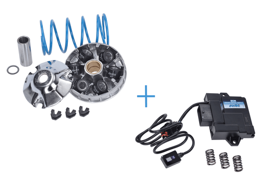 Variomatik Polini + Steuergerät Evo Sport Piaggio-Roller 4t-3v I-get, Zip 4t 3v, Sprint 4t-3v, Primavera 4t-3v, Liberty IGET