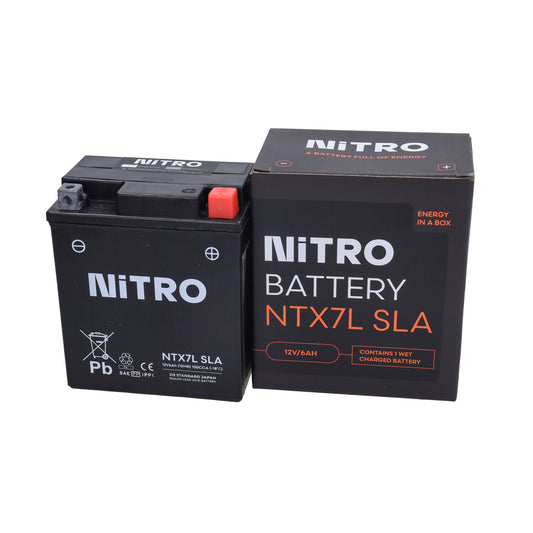 Batterie Nitro ntx7l-bs/ytx7l-bs SLA/Gel euro-4/5 Liberty IGET, Primavera, Sprint, Zip 4t