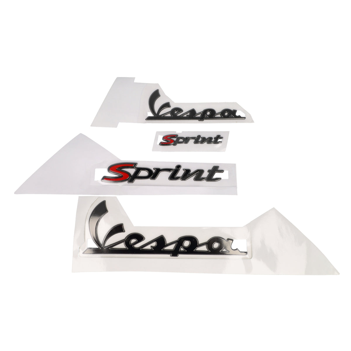 Emblemsatz Vespa smoked 4-teilig Sprint 50/125/150