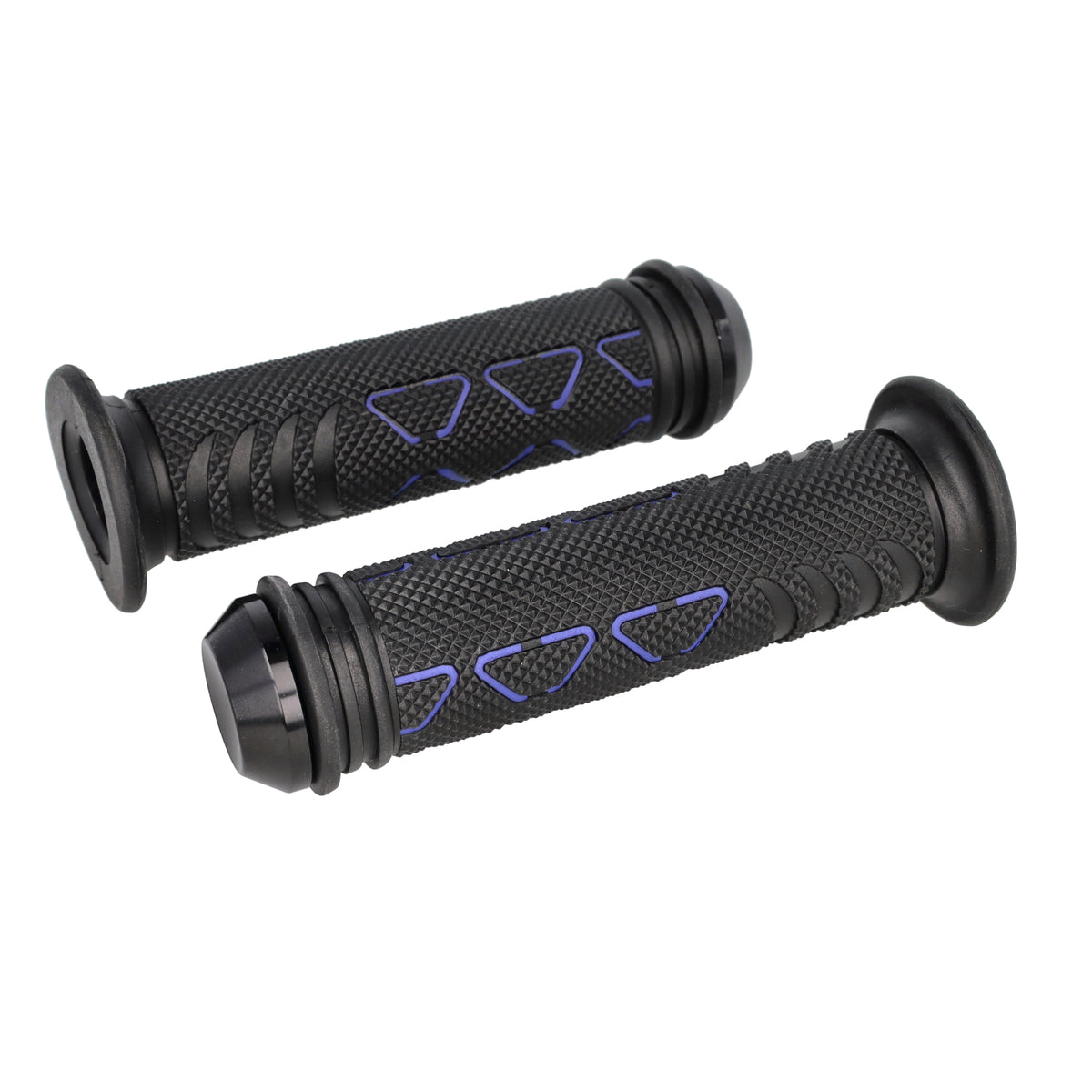 Griffset DMP universal exklusiv + bar end schwarz blau – Vespa Sprint