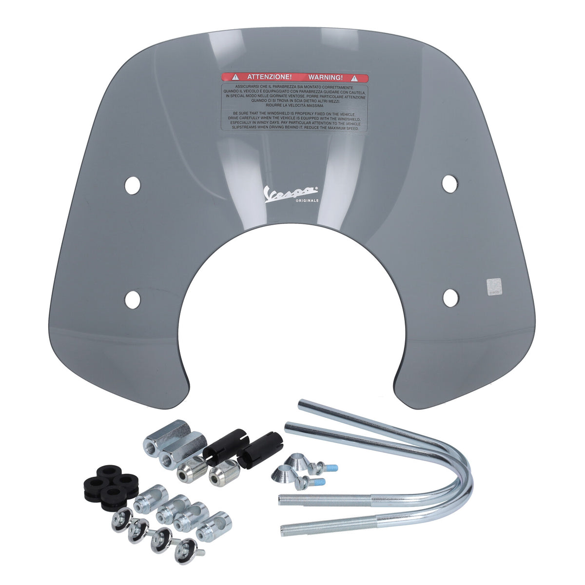 Windschutzscheibe Piaggio Original mit Montageset niedrig 2017-2022 euo-4/5 niedrig smoked GTS alle Modelle 1b007200