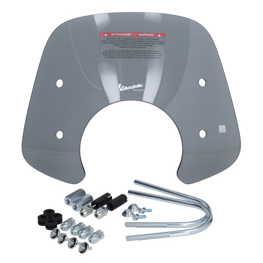 Windschutzscheibe Piaggio Original mit Montageset niedrig 2017-2022 euo-4/5 niedrig smoked GTS alle Modelle 1b007200