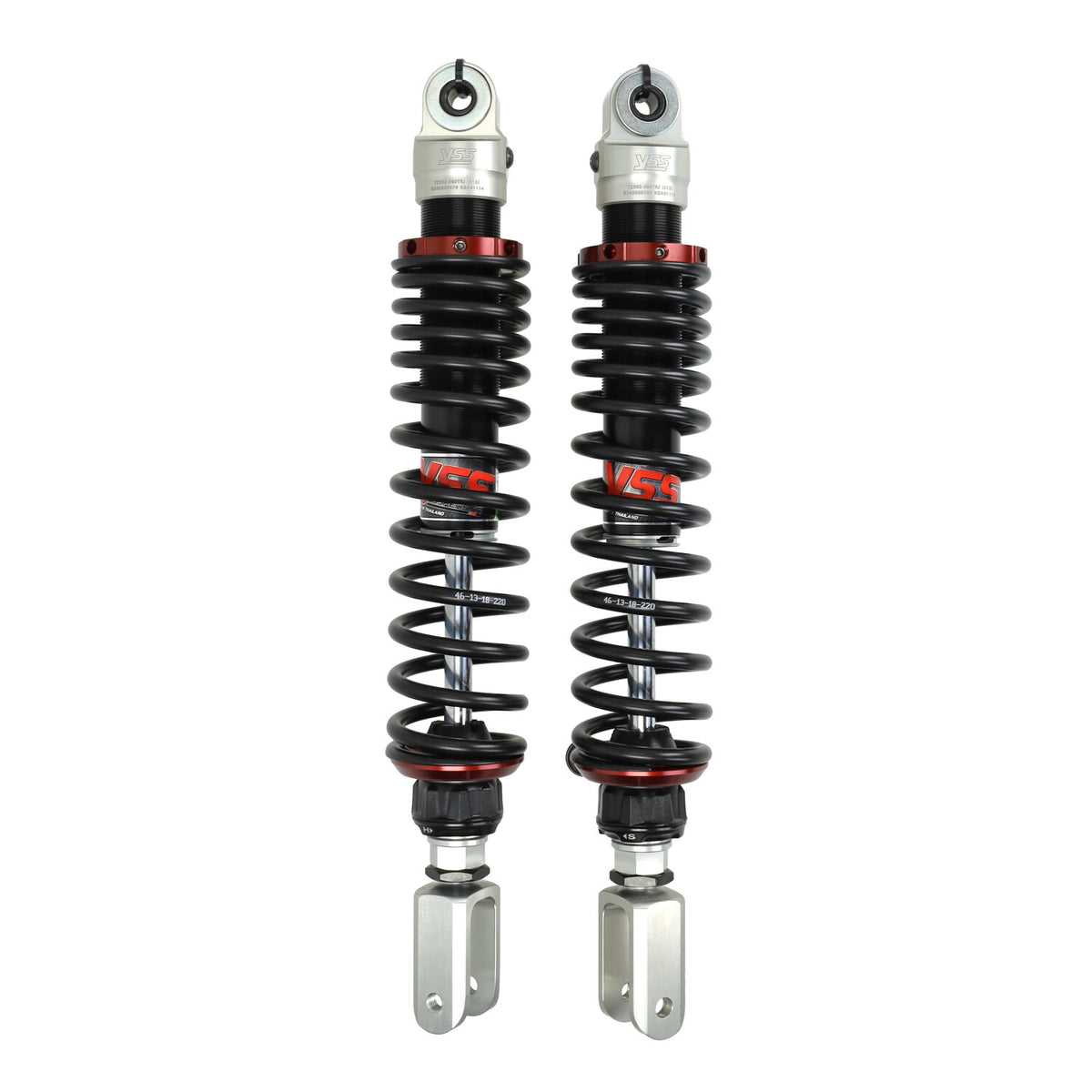 Stoßdämpfer Set YSS hinter hydraulisch g-sport 380mm schwarz/alu sym gts300, Sym joymax 300 – Vespa GTS