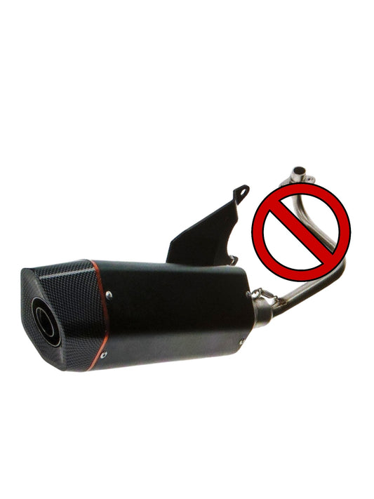 Auspuff Bullet Euro-2 (euro-4) bend sat alone) Zip 4t, Zip 2000 – Vespa Sprint