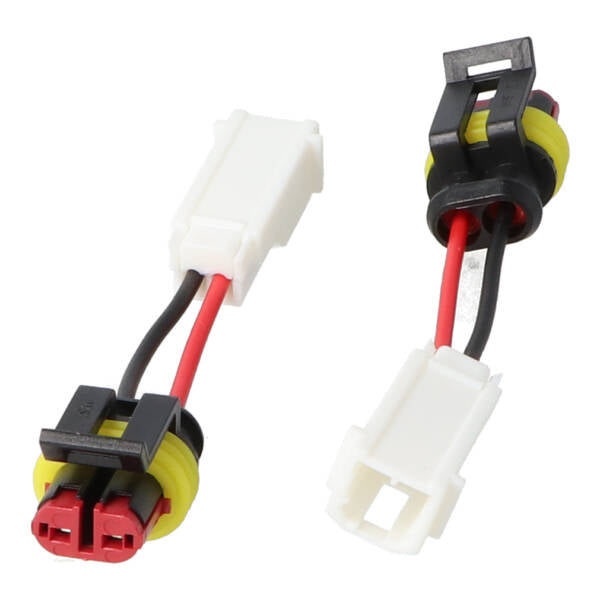 Kabeladapter-Set Power1 Anzeige Steckeradapter 03-2013 hinten 2Stück GTV, GTS, GTS alle Modelle, GTS super 300cc