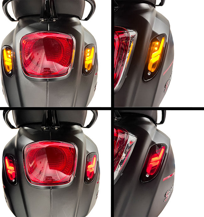 Blinker Set DMP LED EVO-2 Evo-2 leicht getönt Straßenversion hinten smoked Primavera, Sprint