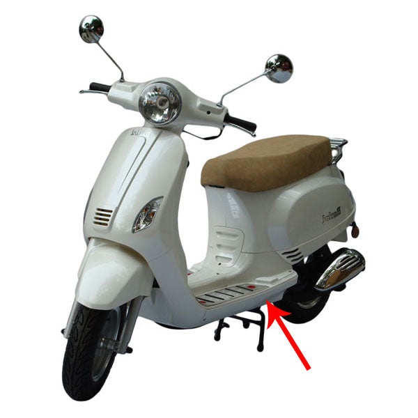 Seitenverkleidung Trittbrett links weiß BTC Riva, GTS toscana, china LX/napoli, vx50