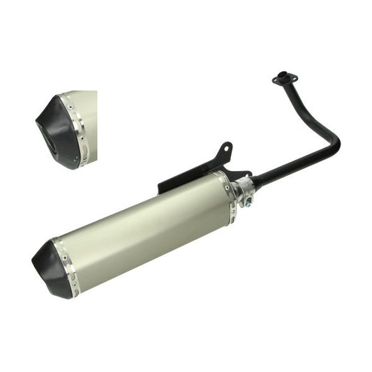 Auspuff Jamarcol oval (hergestellt in der EU) (Akrapovic Modell) alu/schwarz agm VX50, BTC Riva, china LX/napoli, GTS…