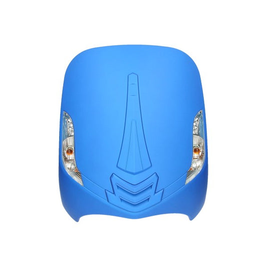 Beinschild + Blinker neuer Stil blau matt BTC Riva, GTS toscana, La Souris Sourini, vx50