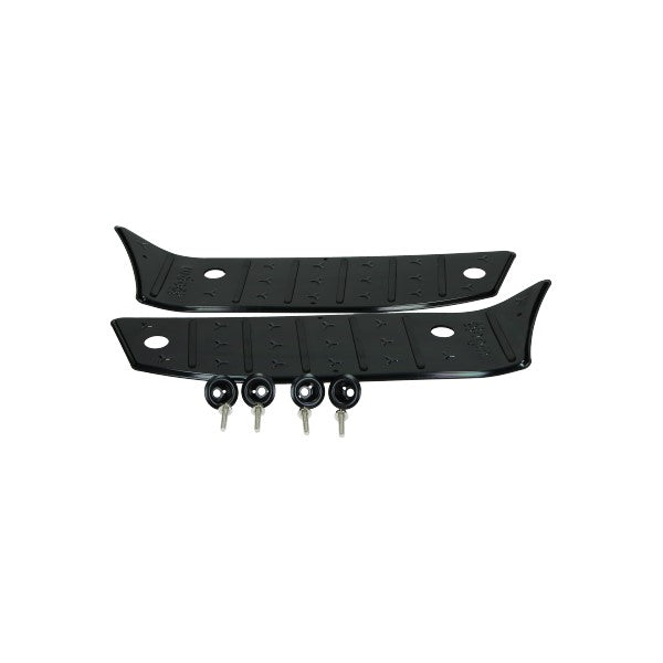 Trittbrett Set Aluminium (Fußplatte) schwarz china LX/napoli, GTS toscana, agm VX50, BTC Riva