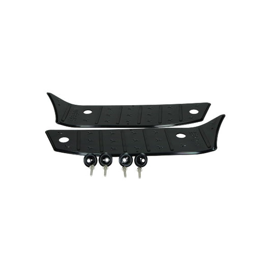 Trittbrett Set Aluminium (Fußplatte) schwarz china LX/napoli, GTS toscana, agm VX50, BTC Riva