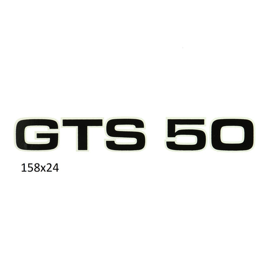 Aufkleber schwarz weiß GTS 50, Zündapp
