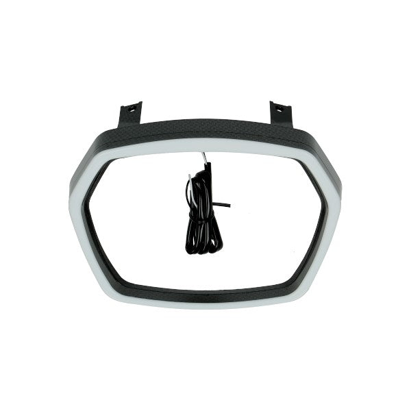 Scheinwerferzierring DMP LED Rauch/Matte Carbon Sprint
