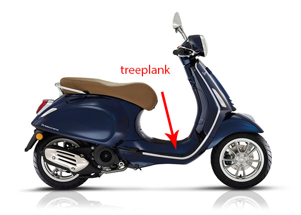 Trittbrett Piaggio Original Mattblau 288/a Primavera 67361200dy