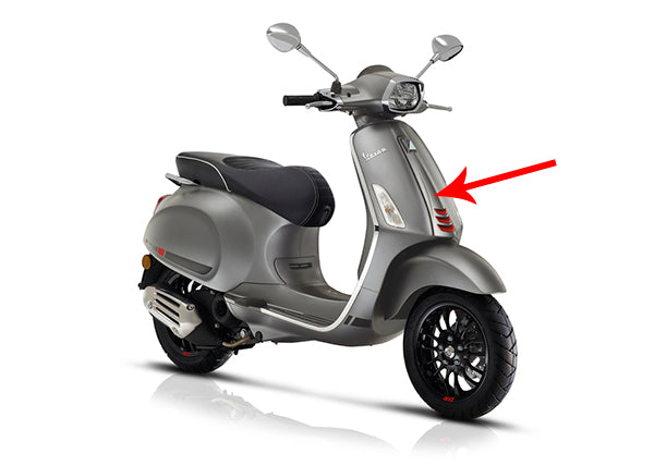 Beinschild Piaggio Original Mitte euro-4/5 Titangrau 707/C Sprint 1b005209000hq