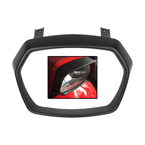 Scheinwerferzierring DMP schwarz matt Sprint