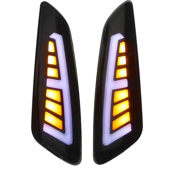 Blinker Set Power1 LED Sport Lichtleiter E-Zulassung für smoked Vespa, Primavera, Sprint