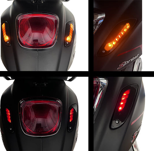 Blinker Set DMP LED E-Zulassung SP E-Zulassung + Tagfahrlicht hinten dunkel/Rauch hinten dunkler Rauch Primavera, Sprint